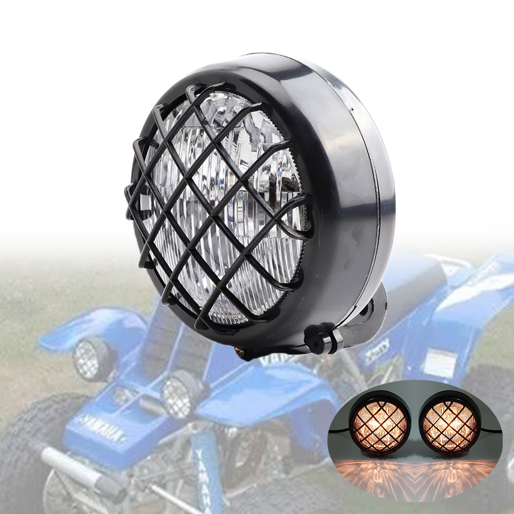 Front Head Light Headlight Lamp For 70cc-150cc 4 Wheeler Quad Dirt Bike Go kart ATV Dune Buggy for Yamaha Banshee 87-2006