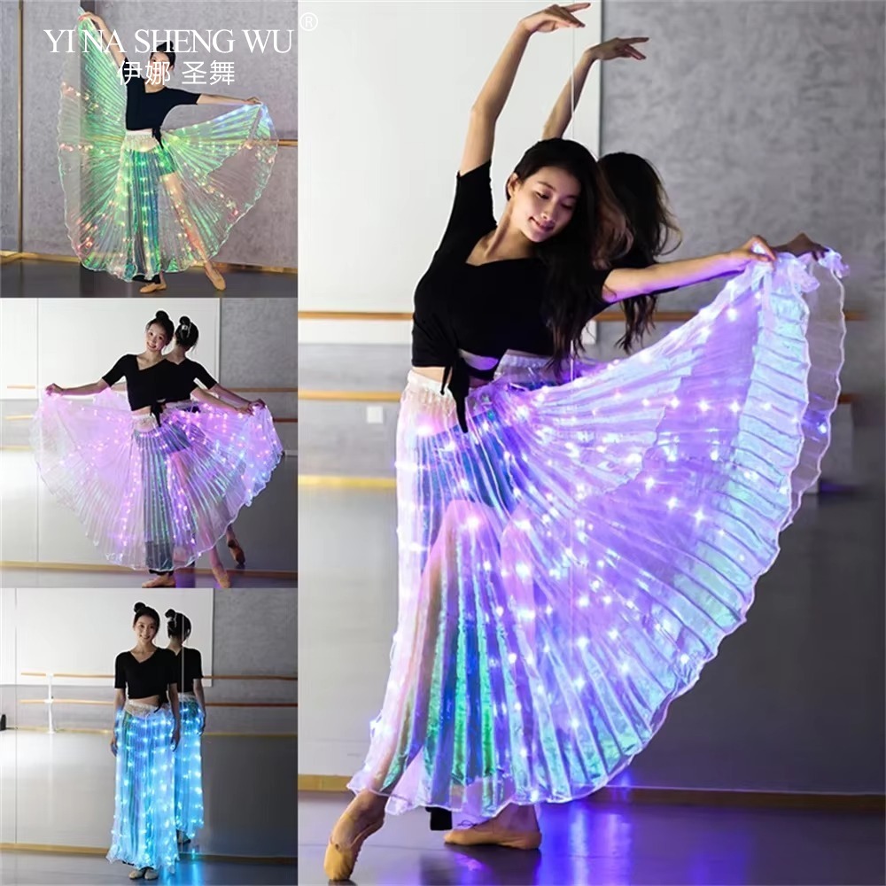 LED ベリーダンススカート大人用パフォーマンス小道具 7 色ダンスウェアパーティーステージ衣装ナイトクラブパフォーマンスアクセサリー