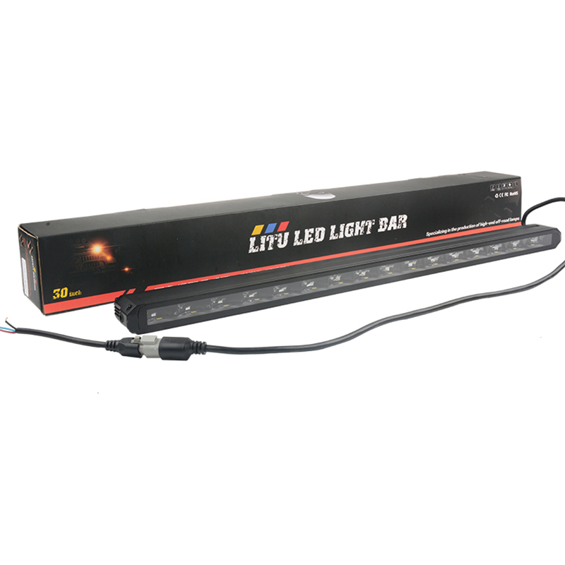 10/14/20/24/30 インチダブルカラー Led バーワークライトオフロード SUV スリムドライビングランプトラック 12V 24V ホワイトイエロー 2 色ライトバー