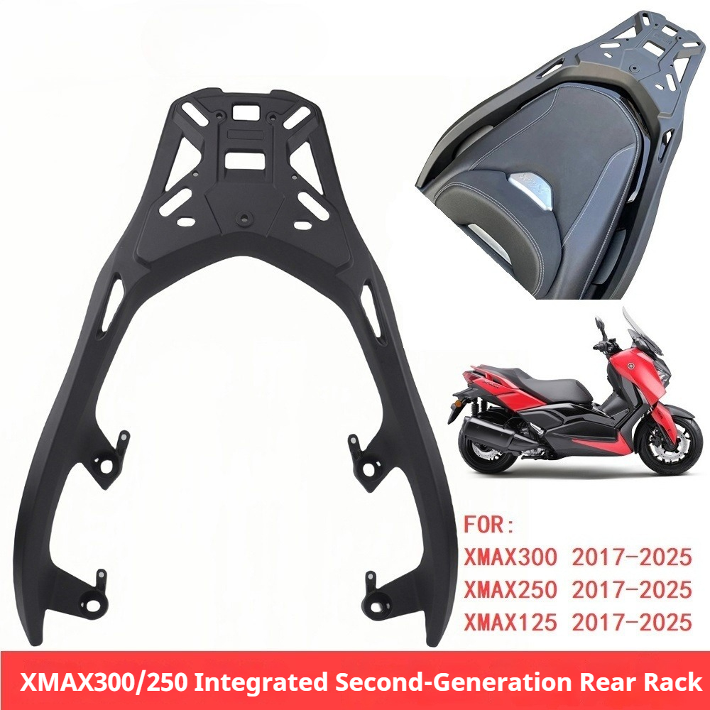 オートバイアクセサリー変更されたリアテールストックヤマハ XMAX300 アルミ合金リアエンドシェルフ 2017-2025 オートバイリアラック