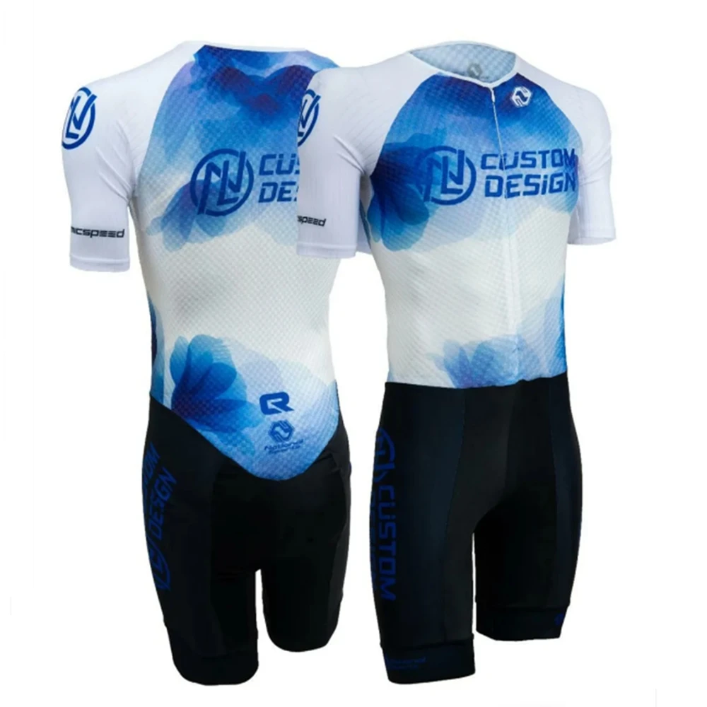 ジャンク男性スケート半袖スピードスケートスーツ夏ジャンプスーツ Roupa Ciclismo インラインスピードスケートトライアスロンレース服