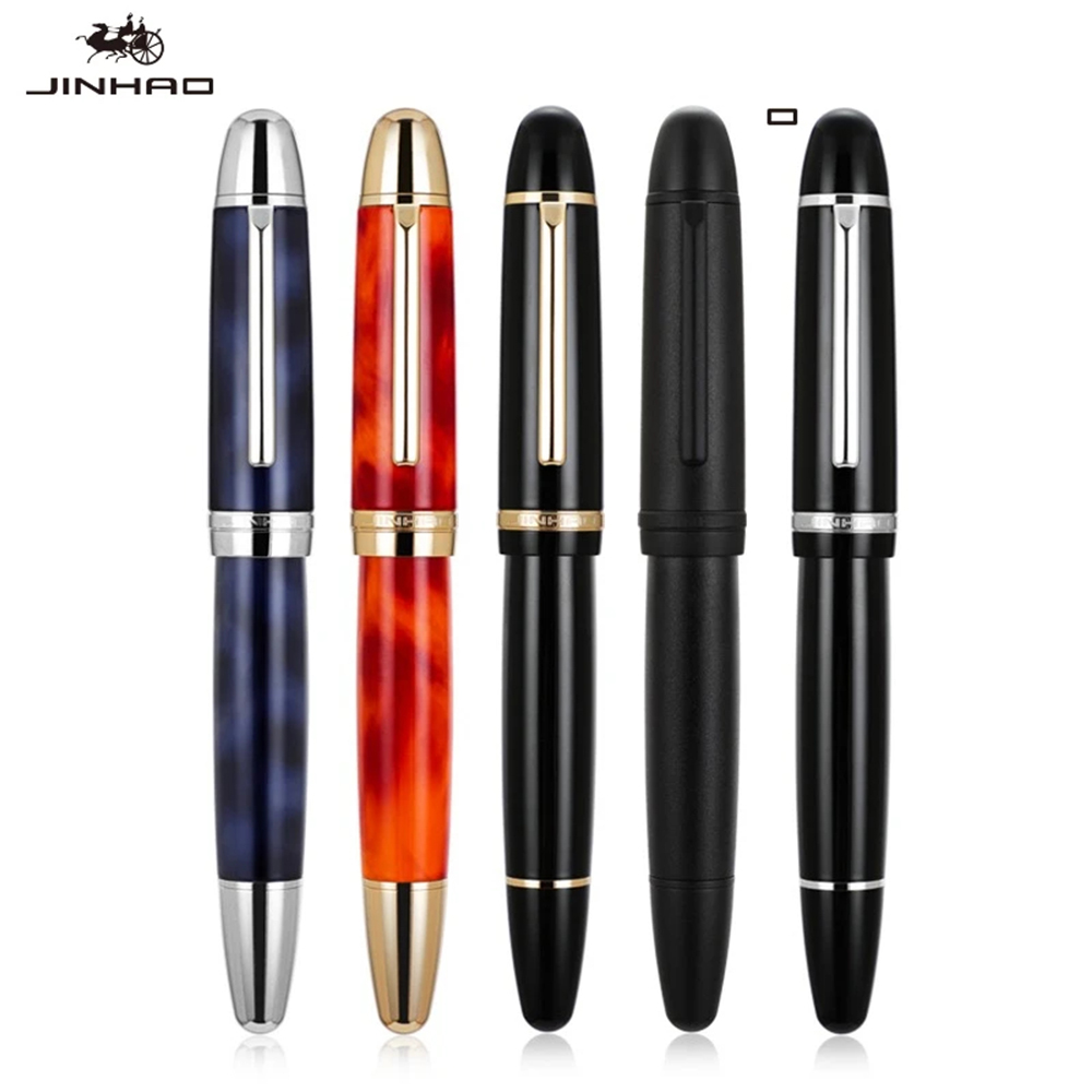 Jinhao X169 樹脂製メタル万年筆 No.8 EF/F/M ペン先 筆記用インクペン カリグラフィー 文房具 オフィス 学校用品