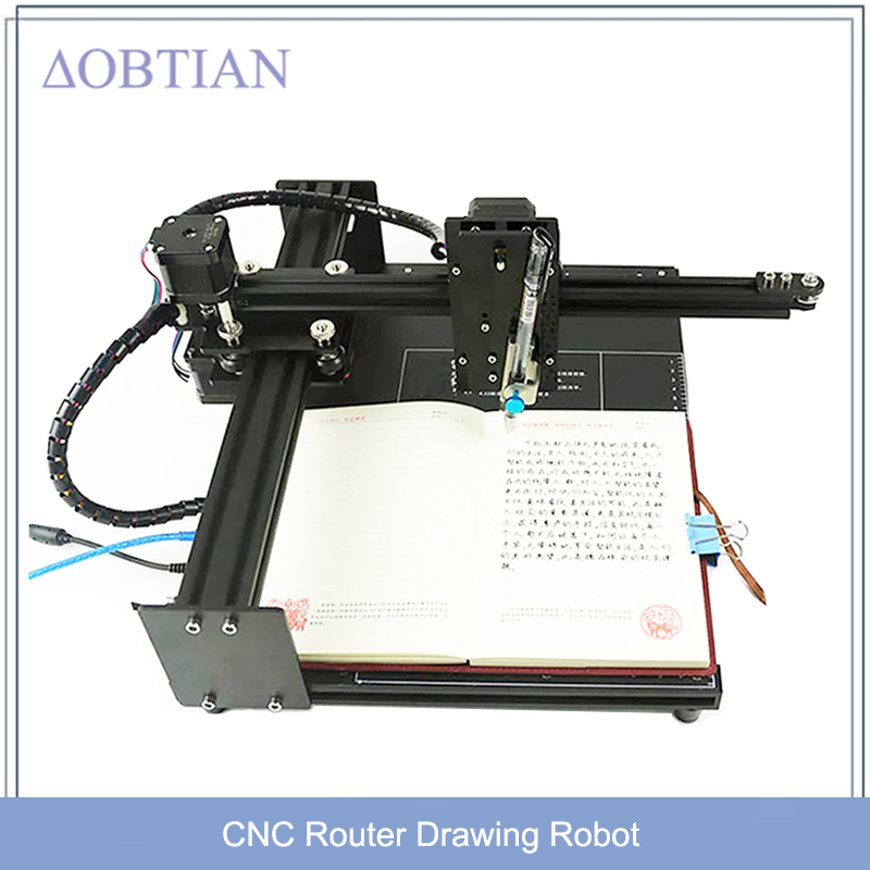 CNCルーター描画ロボットキットライターXYZプロッターiDraw手書きロボットキットメーカー/オタク向けオープンソース、作業エリアA4