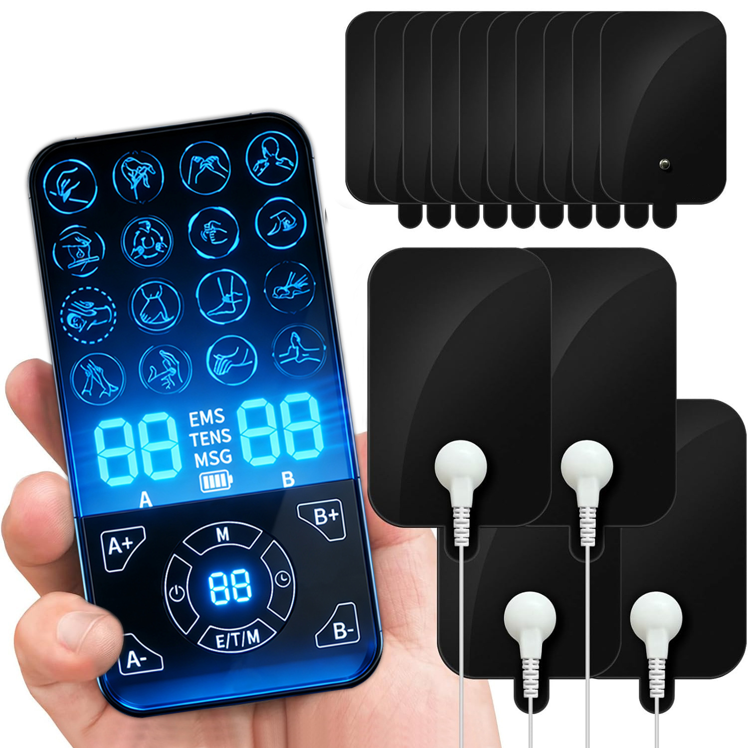 プロフェッショナル TENS ユニット EMS マッサージャー、痛みを軽減します - ポータブル首肩背中マッサージャー家庭用デバイス