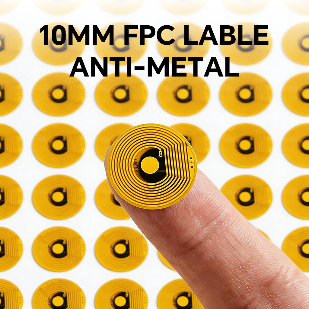 10 ミリメートル NFC タグ NT215 FPC タグステッカー柔軟なスマートネイル電子タグ NFC キータグ防水プログラマブル RFID ステッカー