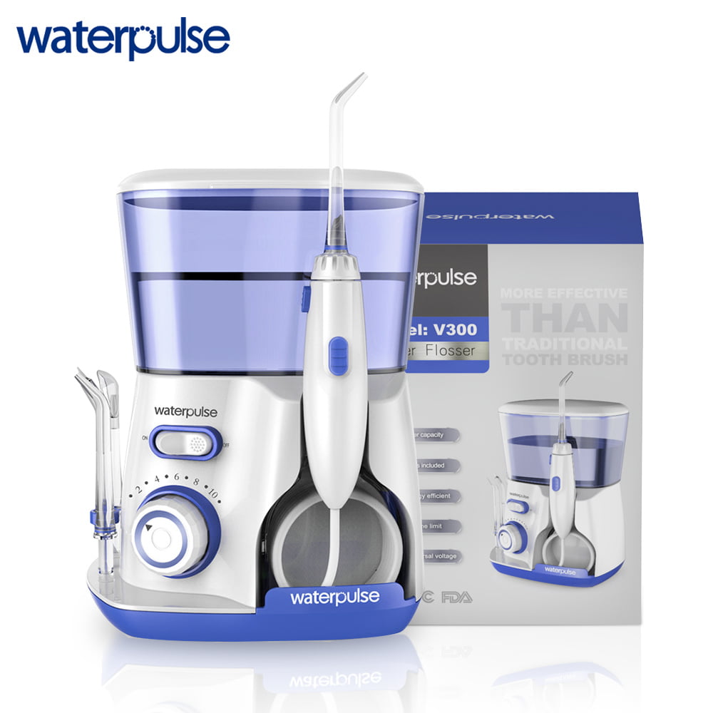 Waterpulse V300G 口腔洗浄器 5 個のヒント歯科ウォーターフロッサー電気クリーナー 800 ミリリットル口腔衛生歯科フロッサー口腔ケア用