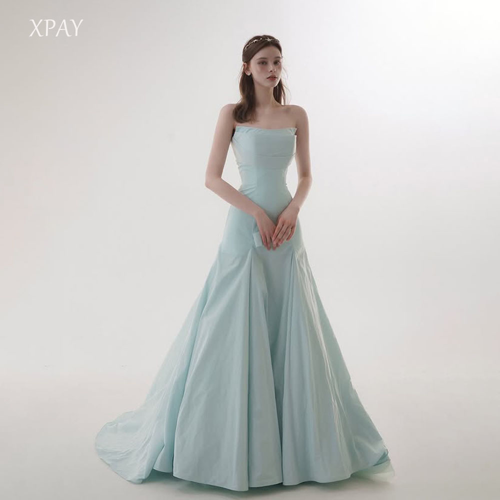 XPAY フレッシュマーメイドストラップレス写真撮影ドレス結婚披露宴ドレス床の長さのエレガントなブライダルドレスカスタマイズ
