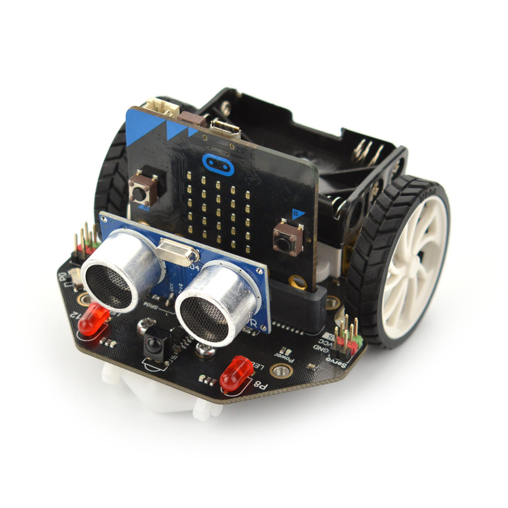 DFRobot micro: Maqueen micro:bit 教育プログラミングロボットプラットフォーム スマートカー V4.0 サポート ラインパトロール環境光