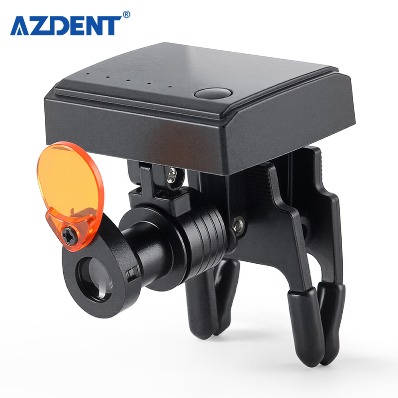 2026 Azdent 5 ワットワイヤレス虫眼鏡ヘッドライト光学フィルター医療用クリップオンライト
