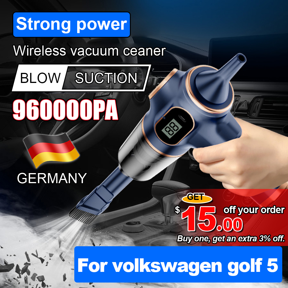 12V 車の掃除機表示画面付きハンドヘルド強力な吸引 120 ワットハイパワー掃除機フォルクスワーゲンゴルフ 5