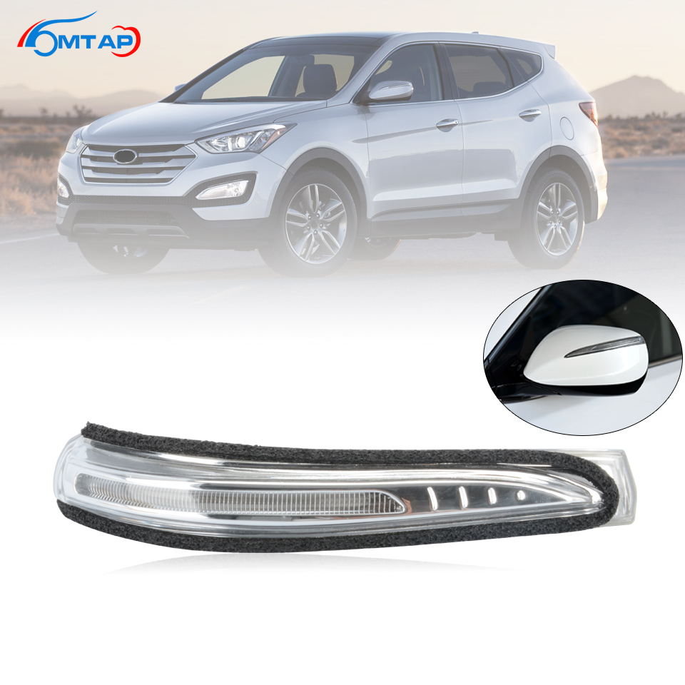 MTAP カーアクセサリーサイドバックミラー LED ターンシグナルライト自動リアビューミラー矢印ランプヒュンダイサンタフェ 2013-2018