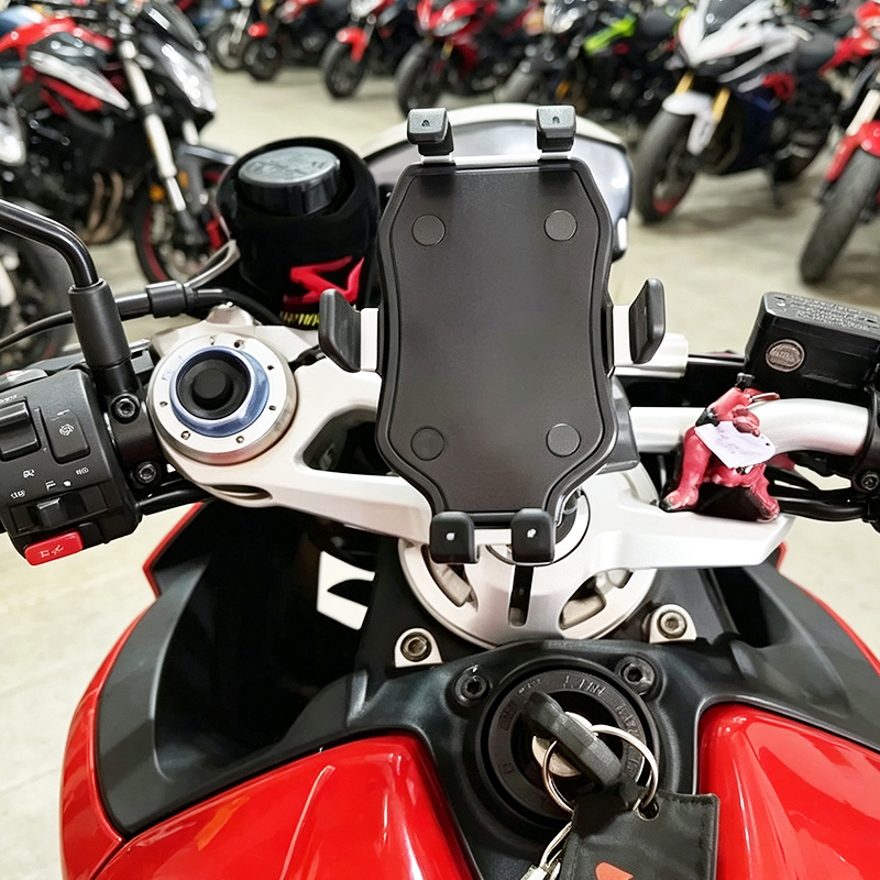 For Kawasaki ZX-14R NINJA 400 250 ZX600 ZZR 1400 Motorcycle Bike Phone Holder Handlebar Mount GPS Bracket Shockproof Phone Stand