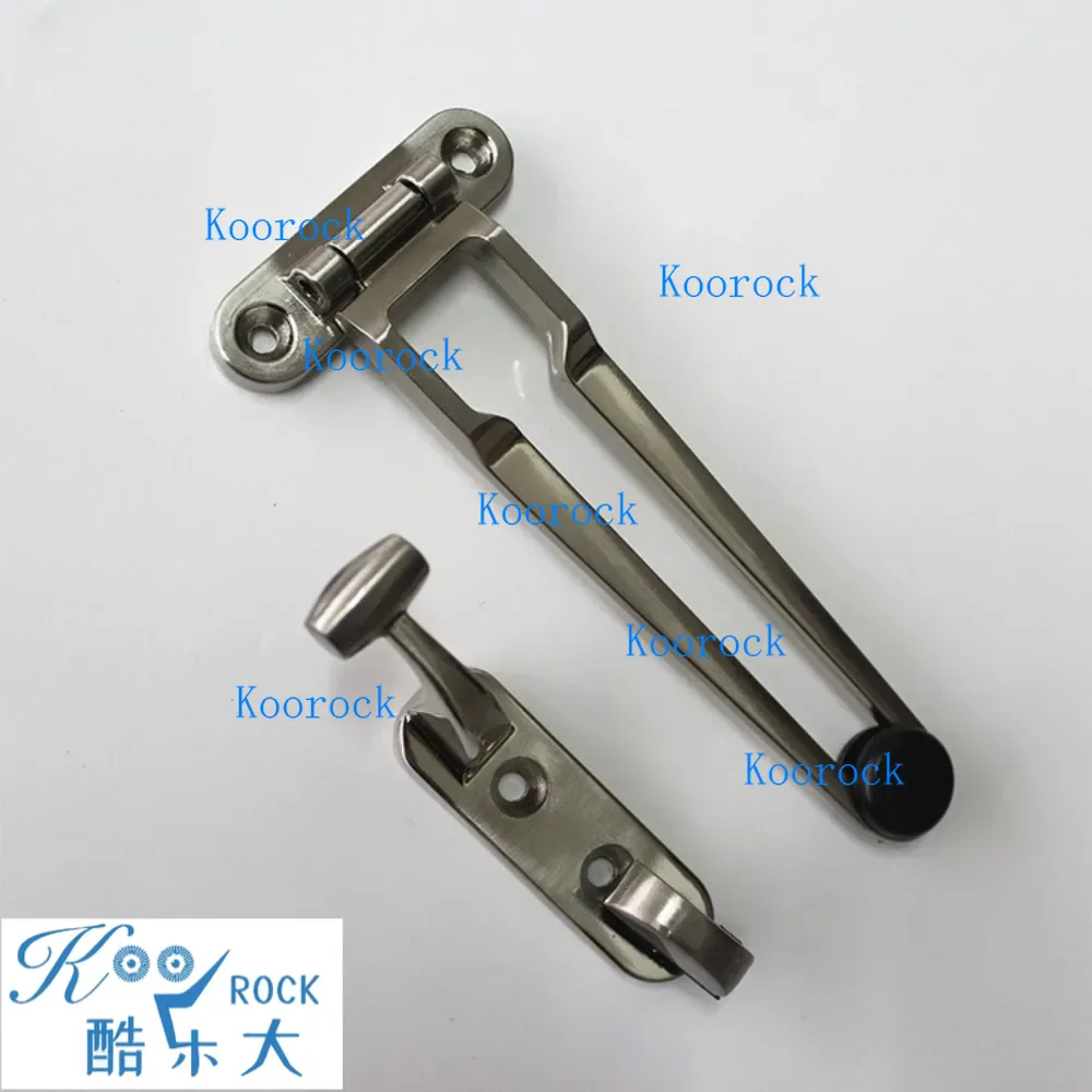 Heavy-Duty Anti-Theft Door Lock with Solid Bolt & Electroplated Finish, Zinc Alloy Hotel Security Latch, Deadbolt Reinforcement