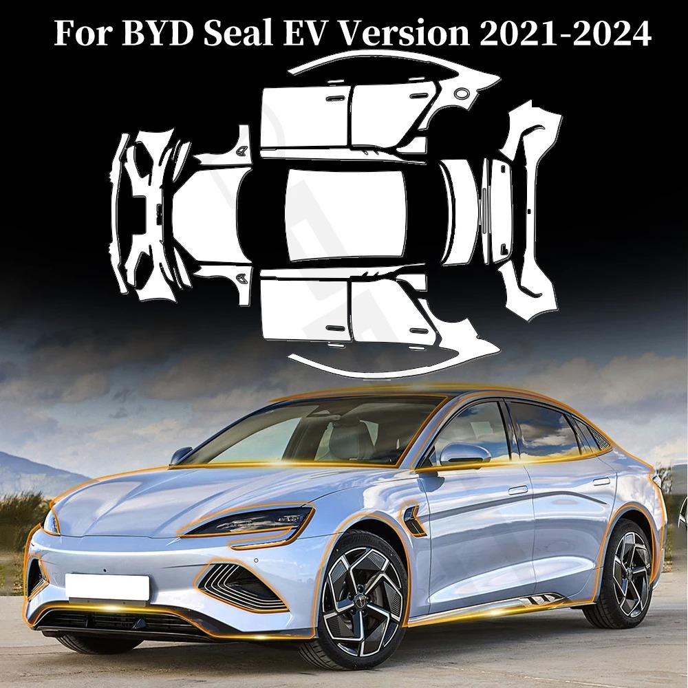 BYD シール EV バージョン 2021-2026 9MIL 透明 TPU 車体フィルム車の保護フィルムクリアプレカット PPF 傷つきにくい