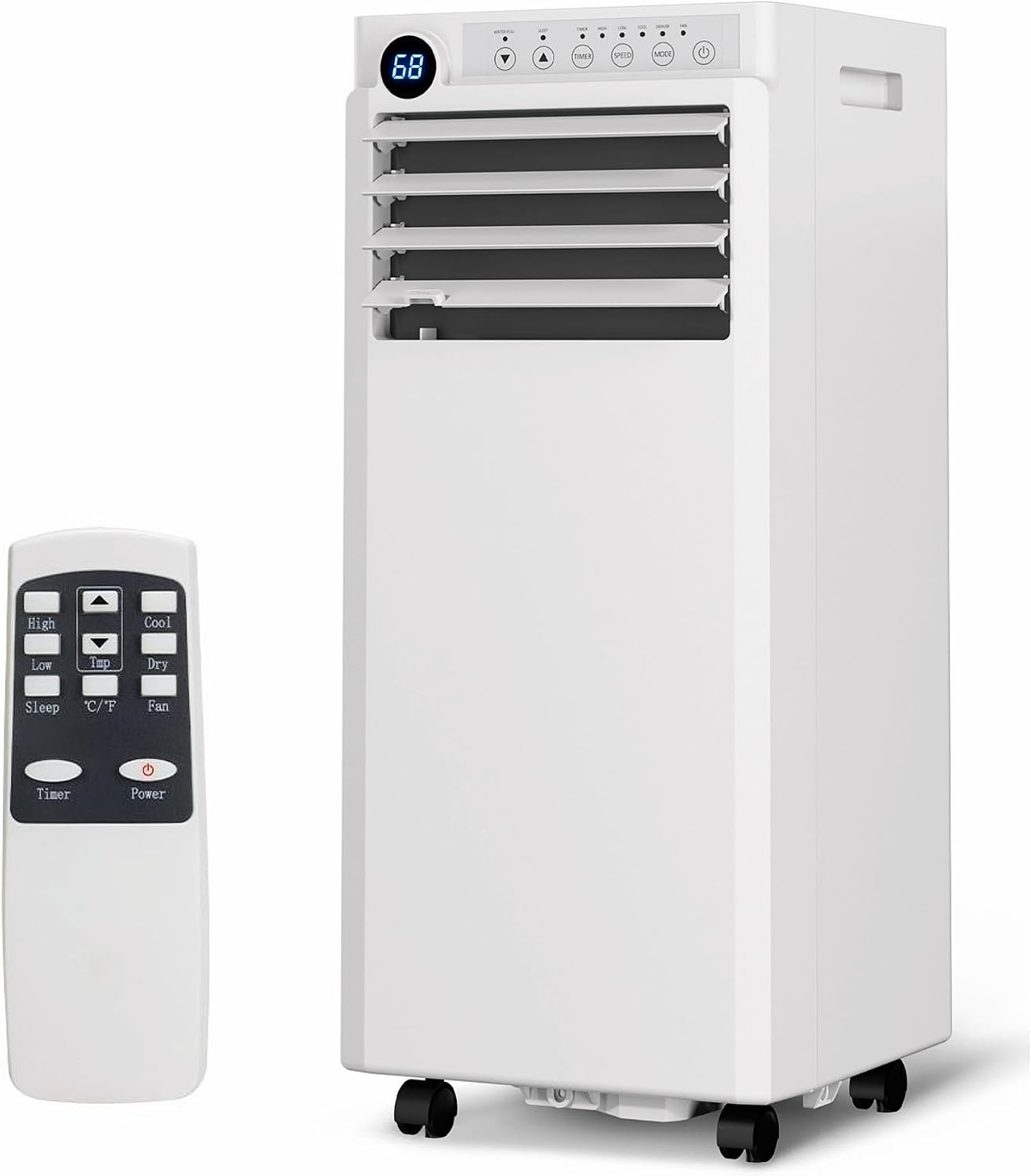 Torvani Store ポータブル エアコン 8,000 BTU、4-IN-1 ポータブル AC ユニット、350 平方メートルまでの部屋用フォート冷却、除湿機、ファン付き