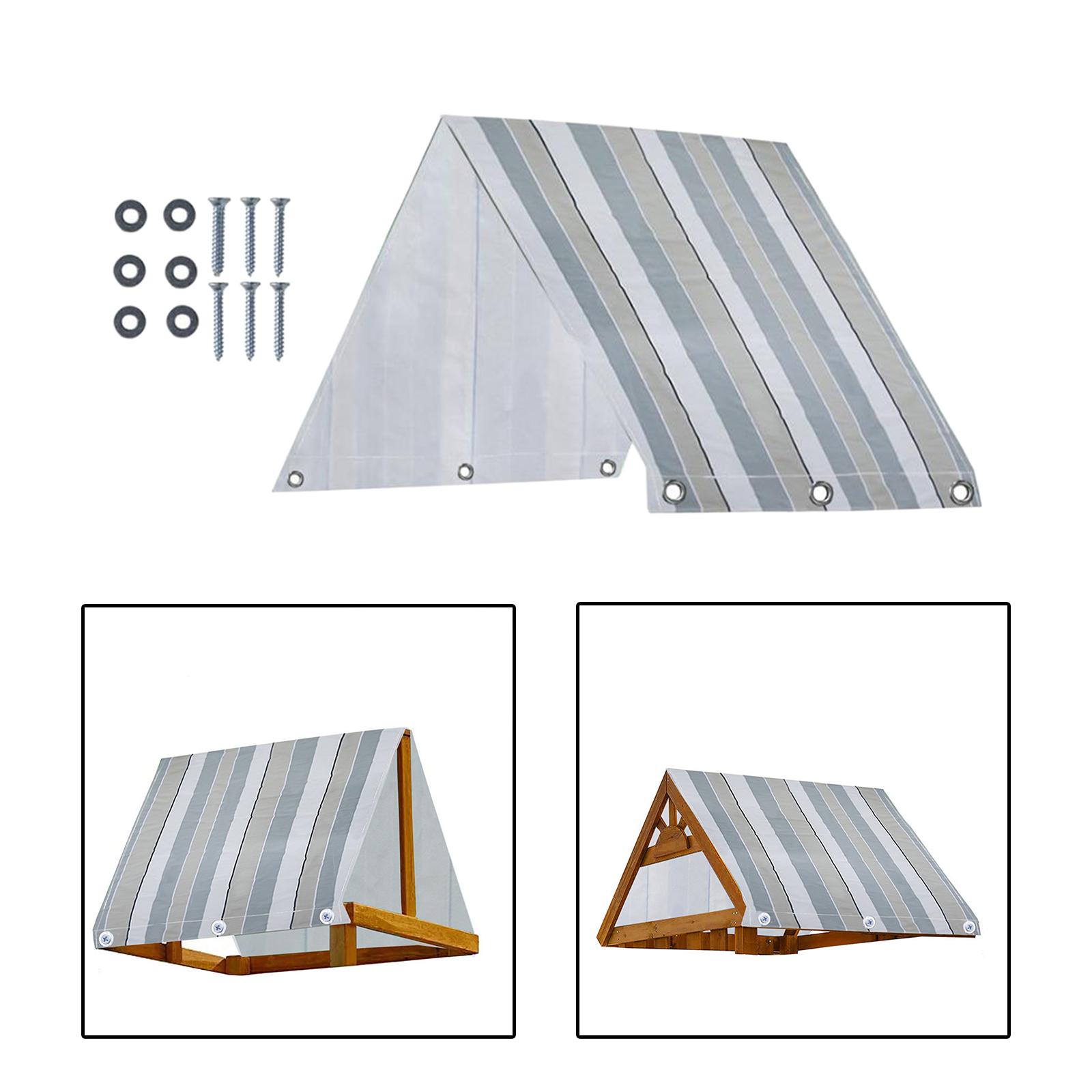 遊び場の屋根子供用木製ブランコ保護カバー 90x43 インチ再利用可能なブランコ