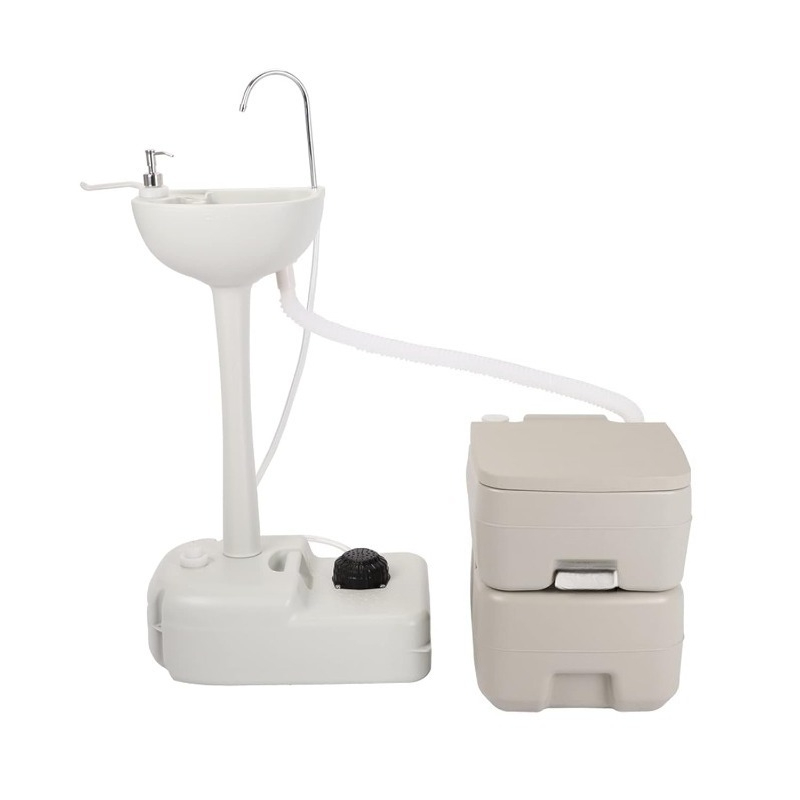 ポータブルシンクとトイレのコンボ、5ガロンの手洗いステーション