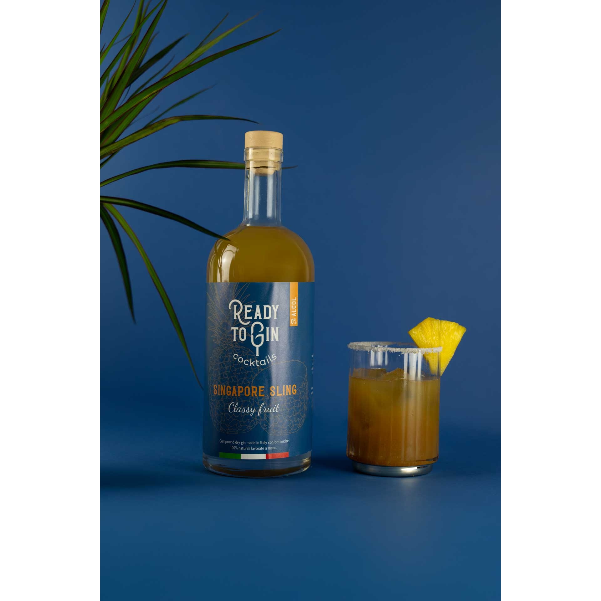 Ready to Gin シンガポール スリング カクテル 1 Lt イエロー ボトル すぐに飲める クラシック フルーティー 持続可能なカクテル パーティー