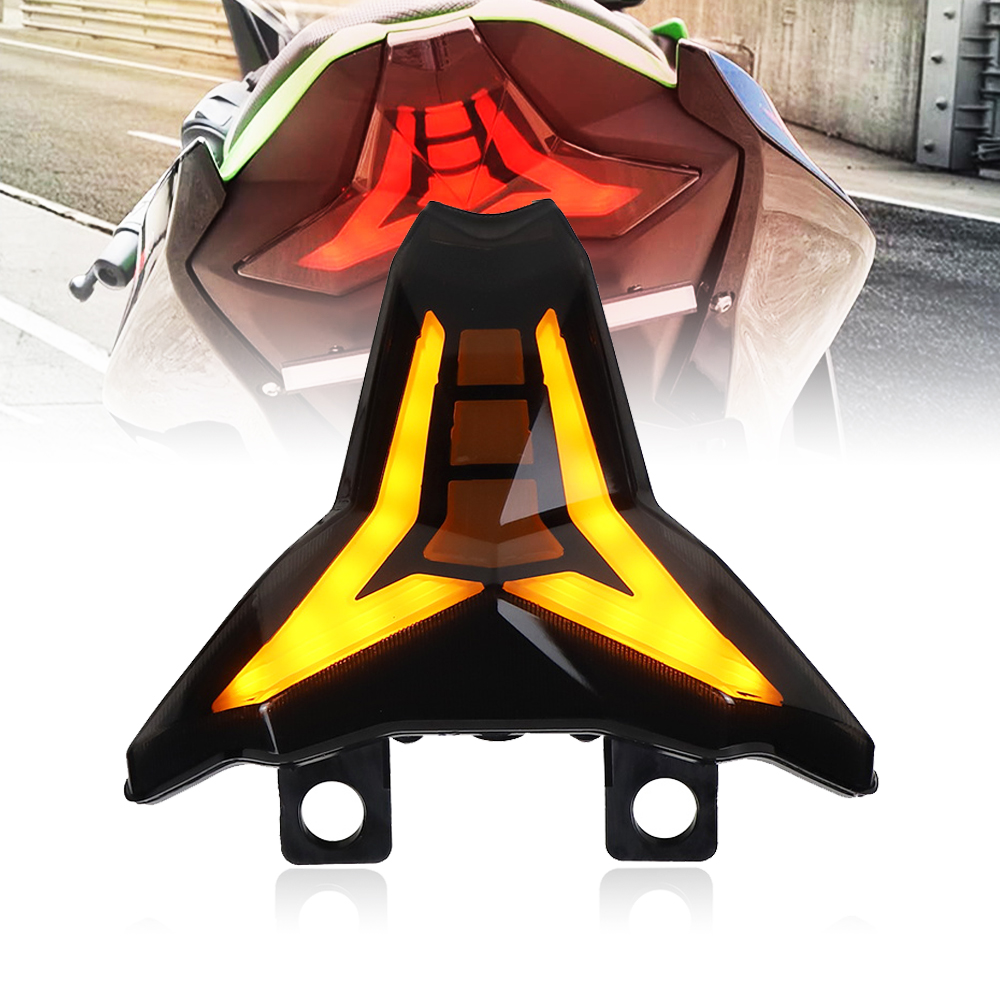 LED テールライトターンシグナルライト Kawasaki Ninja 400 2018-2024 /Z400/Z1000/ZX-6R 2013-2024 ブレーキテールライトアクセサリー