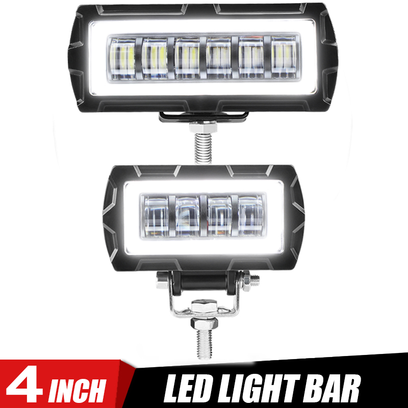 4 インチ 5 インチオートバイヘッドランプ LED 補助ヘッドライト DRL 6000 K 白色 LED スポットライト 12 V 24 V ホンダスズキヤマハ ATV SUV