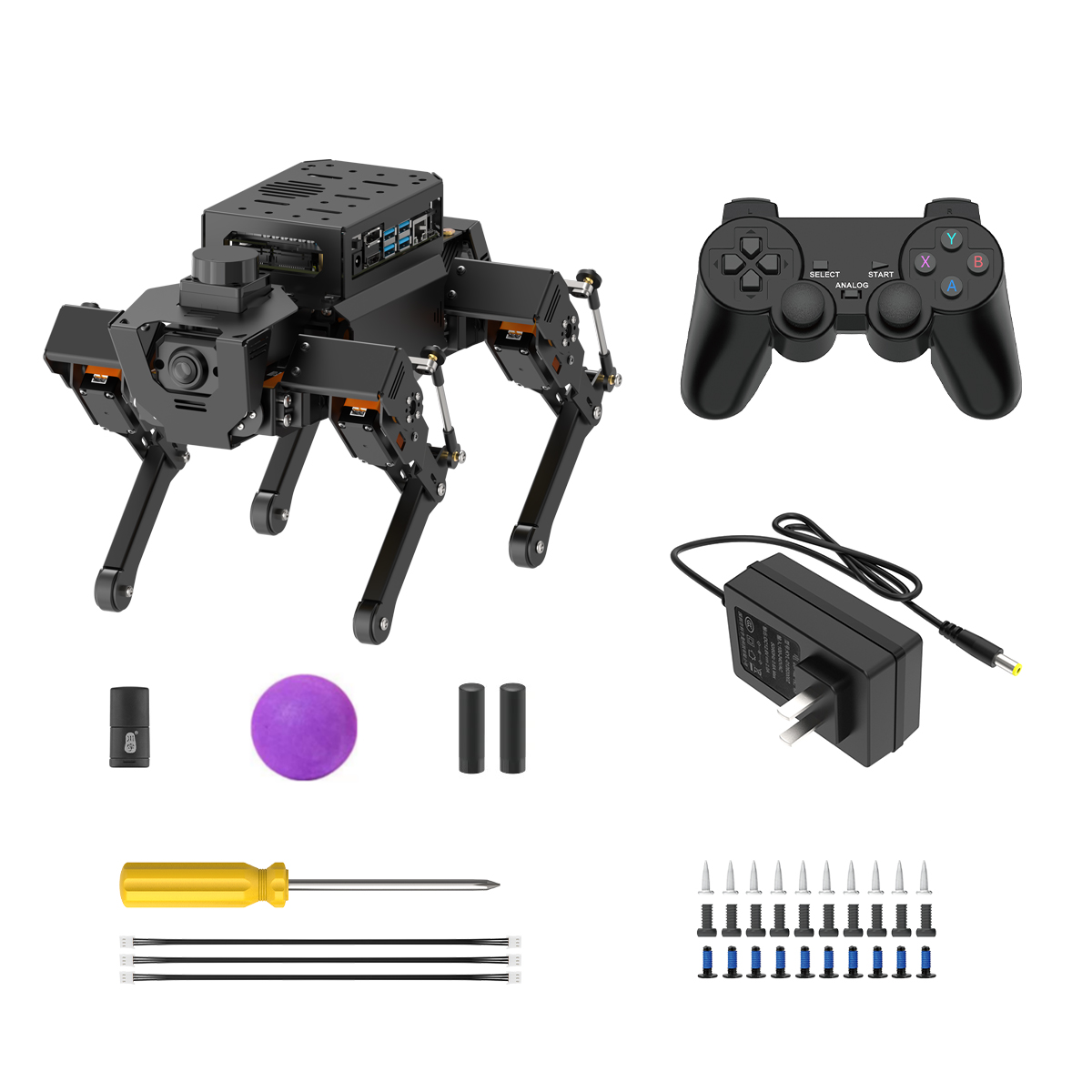 Hiwonder ROSPug Intelligent Electric Mechanical Quadruped Robotic Pet STEM Toy Python Programming Educational Smart Robot Dog