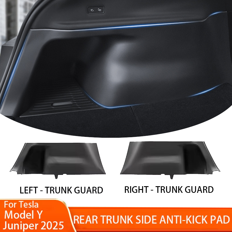 1 ペアテスラモデル Y Juniper2025 トランクサイドガード TPE フルカバー綿毛表面コーナー保護パッドインテリアプロテクター