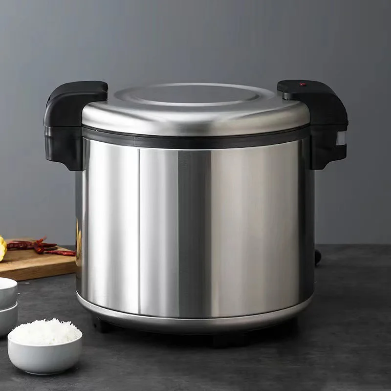 ライスウォーマー 100W 業務用 23L 電気保温器 ステンレス製 定温炊飯器 木目調