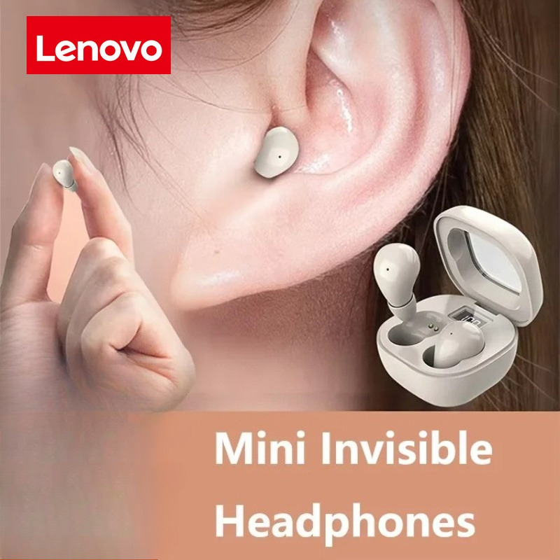 レノボ SK19 ミニワイヤレス Bluetooth 5.3 イヤホン目に見えないスリープヘッドフォン Huawei 社 Xiaomi ノイズリダクションヘッドセット用