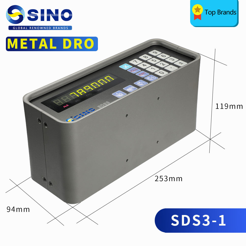SINO 旋盤工場 RoHS 単軸用全金属デジタル読み出しシステム SDS3-1 DRO 測定機