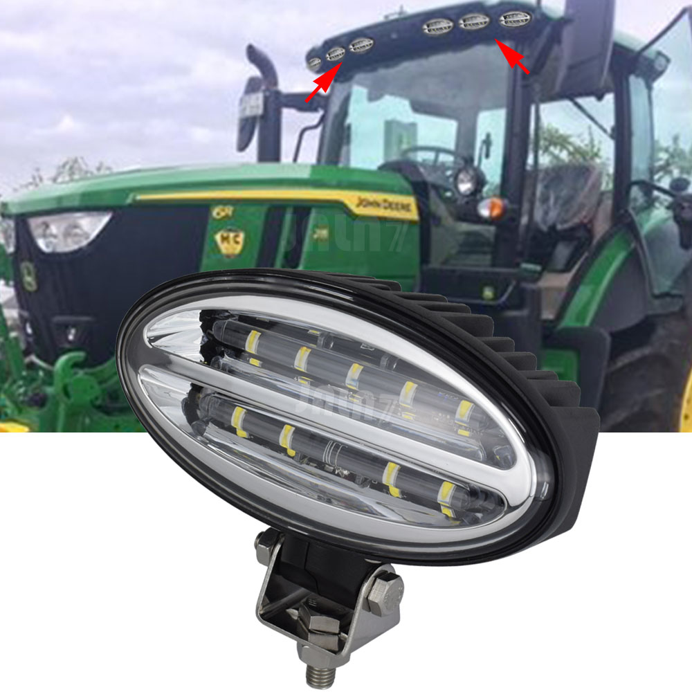 JALN7 LED ライト トラクター オーバル 6.7 インチ Deere 45W 作業用 多用途ビューラー マッセイ ファーガソン コットンピッカー オフロード使用を組み合わせる