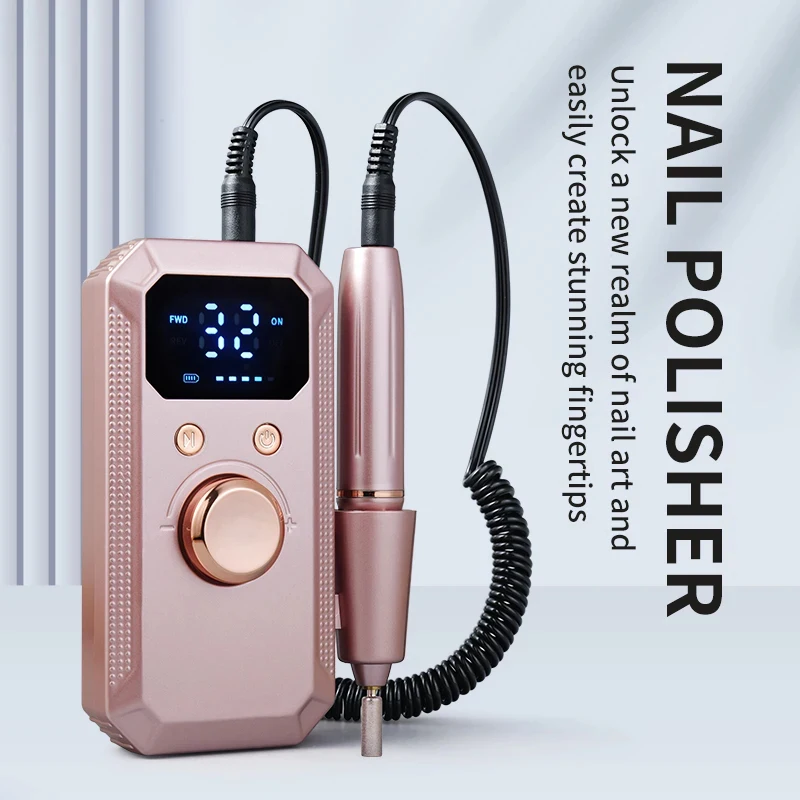 Professional Electric Nail Drill 32 Speed Reversible Rotation with Digital Display