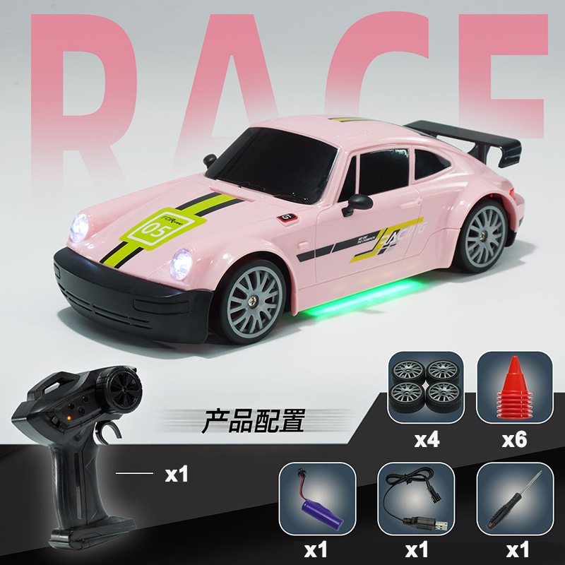 子供 4WD リモコンドリフトカーレースカー LED ライト付きプロフェッショナル高速 4X4 レーシング車両モデル AE86PRO おもちゃギフト