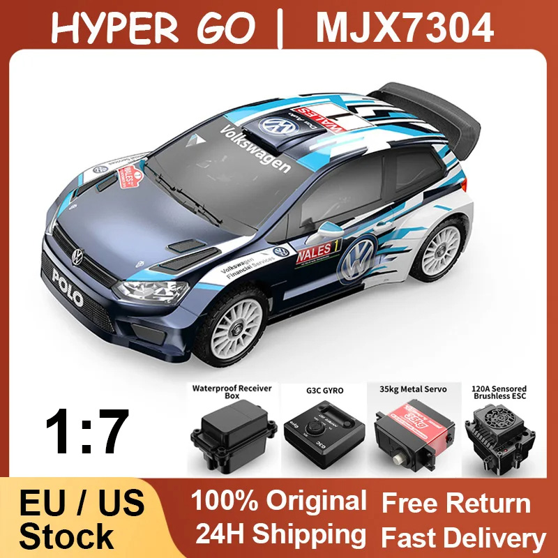 ハイパーゴー MJX 7304 WRC リモートコントロールカー 7303 1/7 ドリフトカーラリーカードリフト四輪駆動ラリーカーモデルおもちゃ