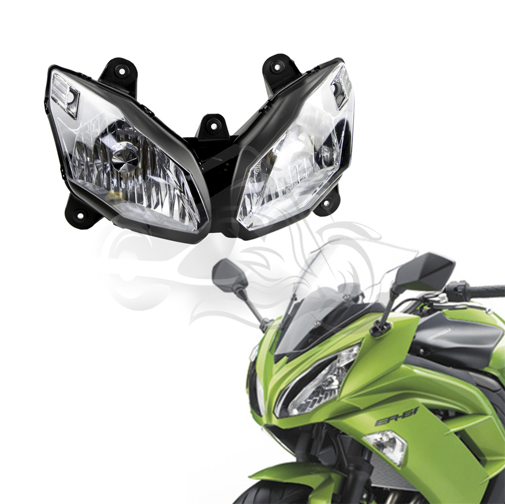 カワサキ 2012-2016 忍者 650 ER6F EX650 オートバイフロントヘッドライトアセンブリヘッドランプ NINJA650 ER-6F 2013 2014 2015