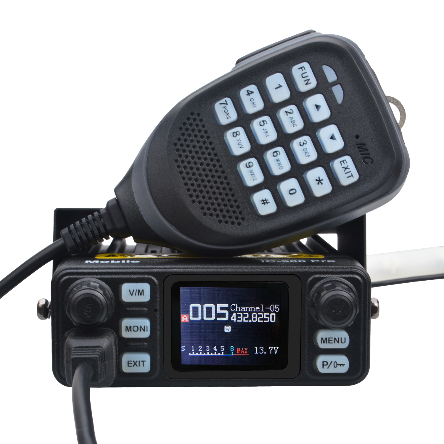 モバイルラジオ HIROYASU IC-980Pro トランシーバー UHF VHF デュアルバンドデュアルウォッチ 25 ワット 200Ch バックグラウンドノイズリダクション Vox FM トランシーバー