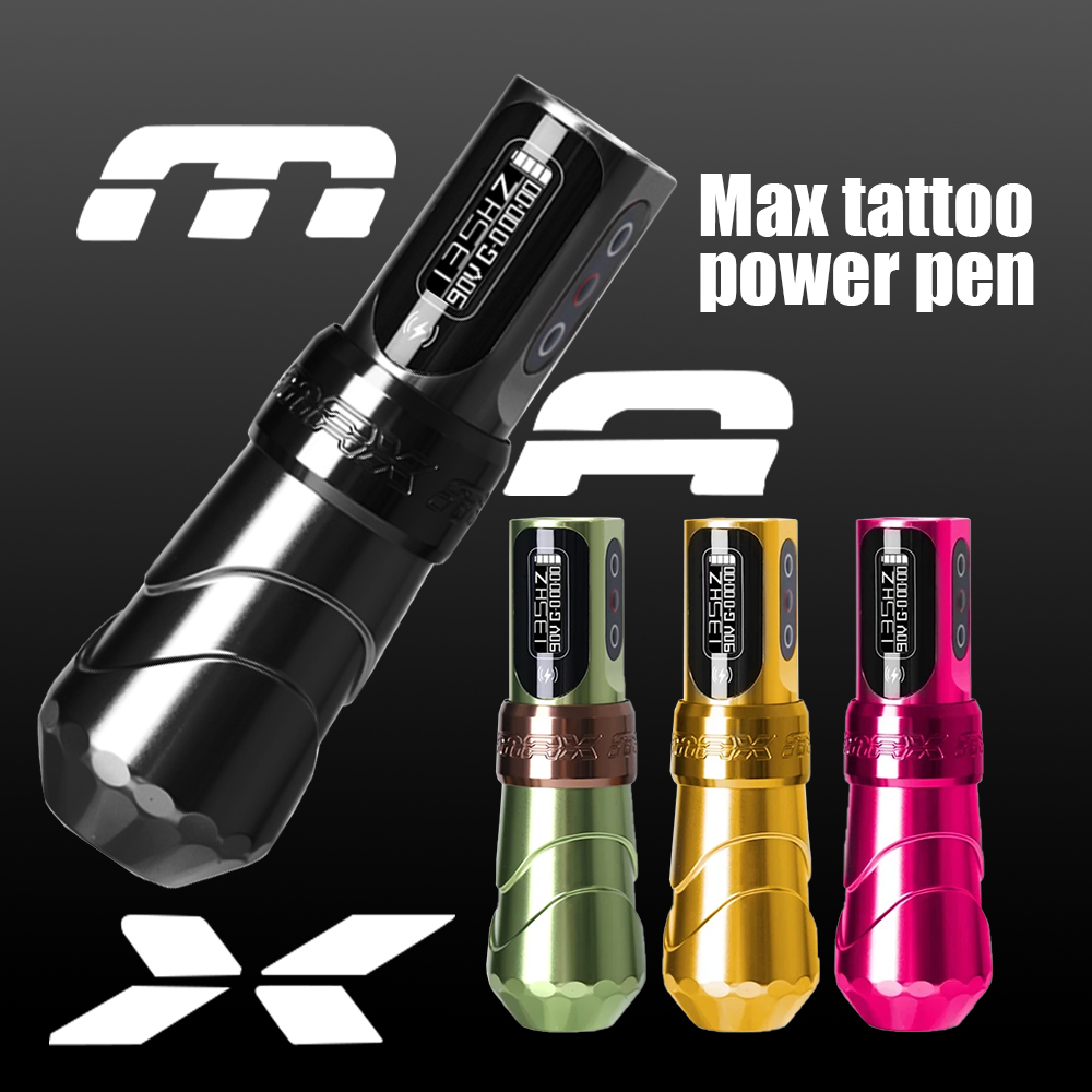 YILONG MAX タトゥーマシンカートリッジペン 2400mAh 大容量バッテリーコアレスモーターペンマシンタトゥーアーティストのため