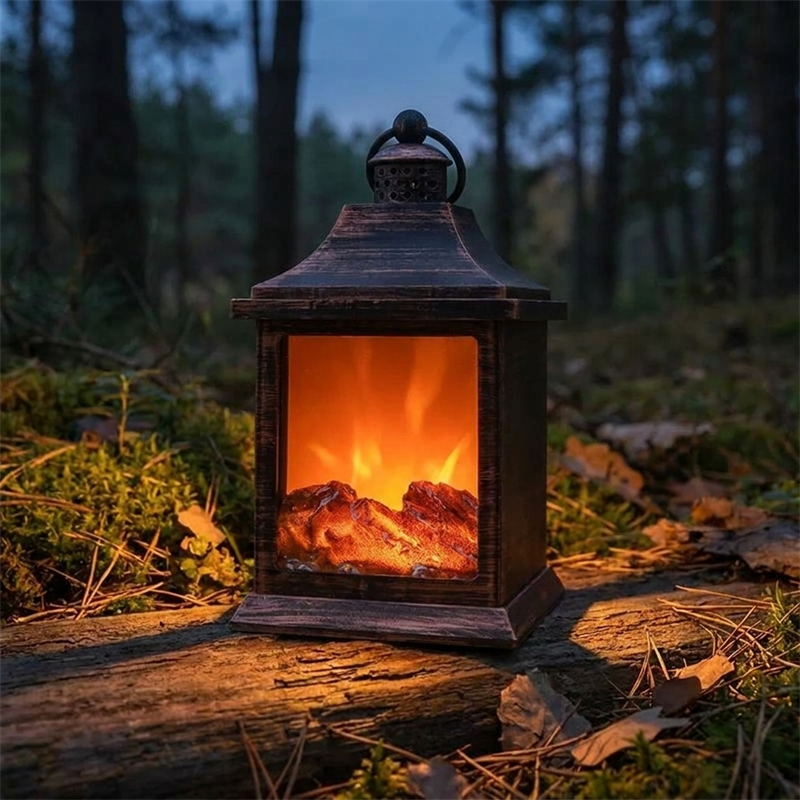 シミュレーション屋外 Chimenea クリスマス小道具ホームリビングルーム寝室書斎装飾ライト LED 炎ランプ偽暖炉