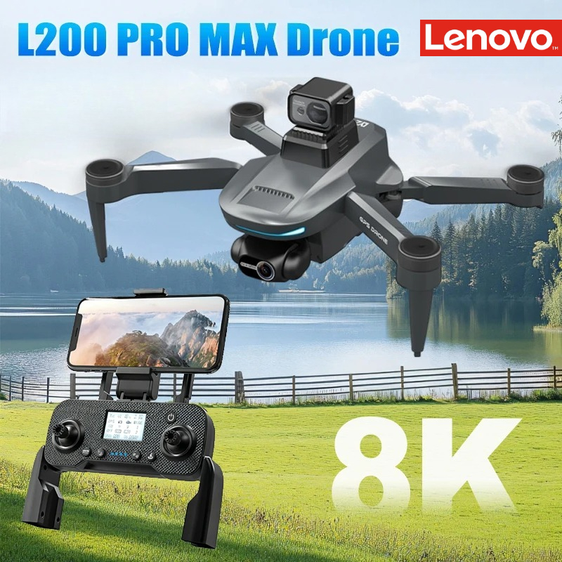 レノボ L200 プロマックス GPS ドローン 4K HD デュアルカメラプロフェッショナル GPS UAV 2 軸ジンバルブラシレスモーター FPV RC クワッドコプターおもちゃ