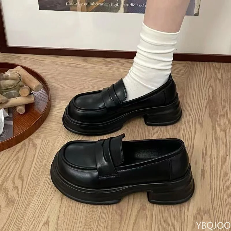 春の女性のローファー多用途ノンスリップ革靴メリージェーン厚底パンプス女性 Jk 制服ロリータ靴 Mujer Zapatos