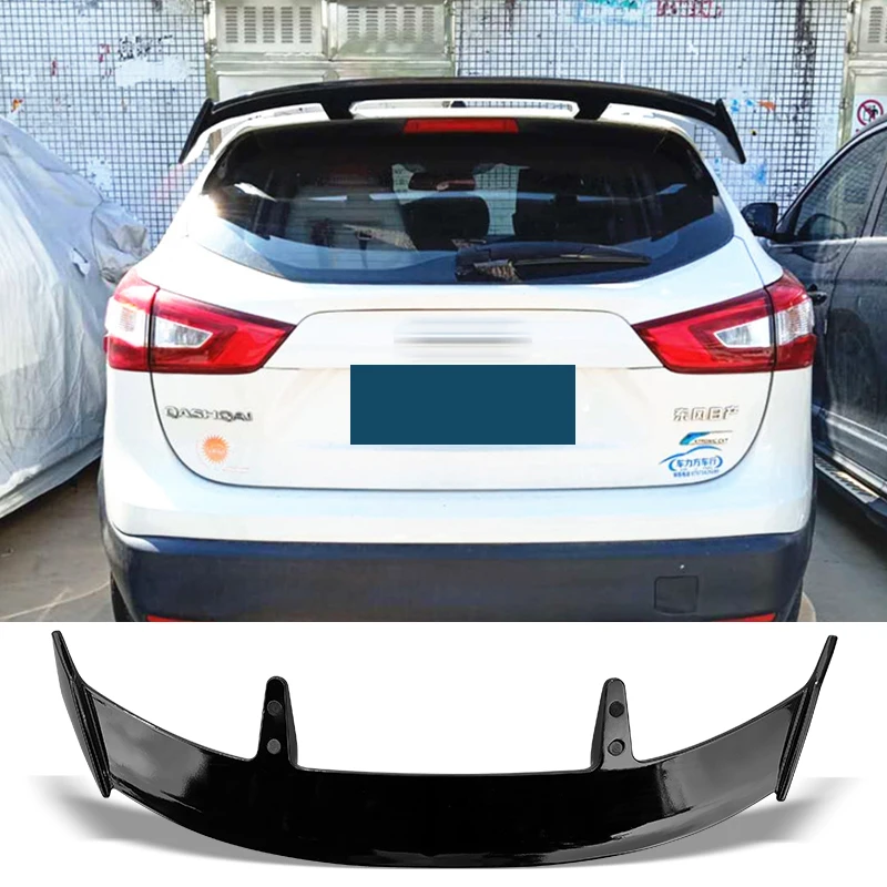 日産キャシュカイ用スポイラー ユニバーサルカーボン表面 ABS 材質タイプ TE リアトランクウイング