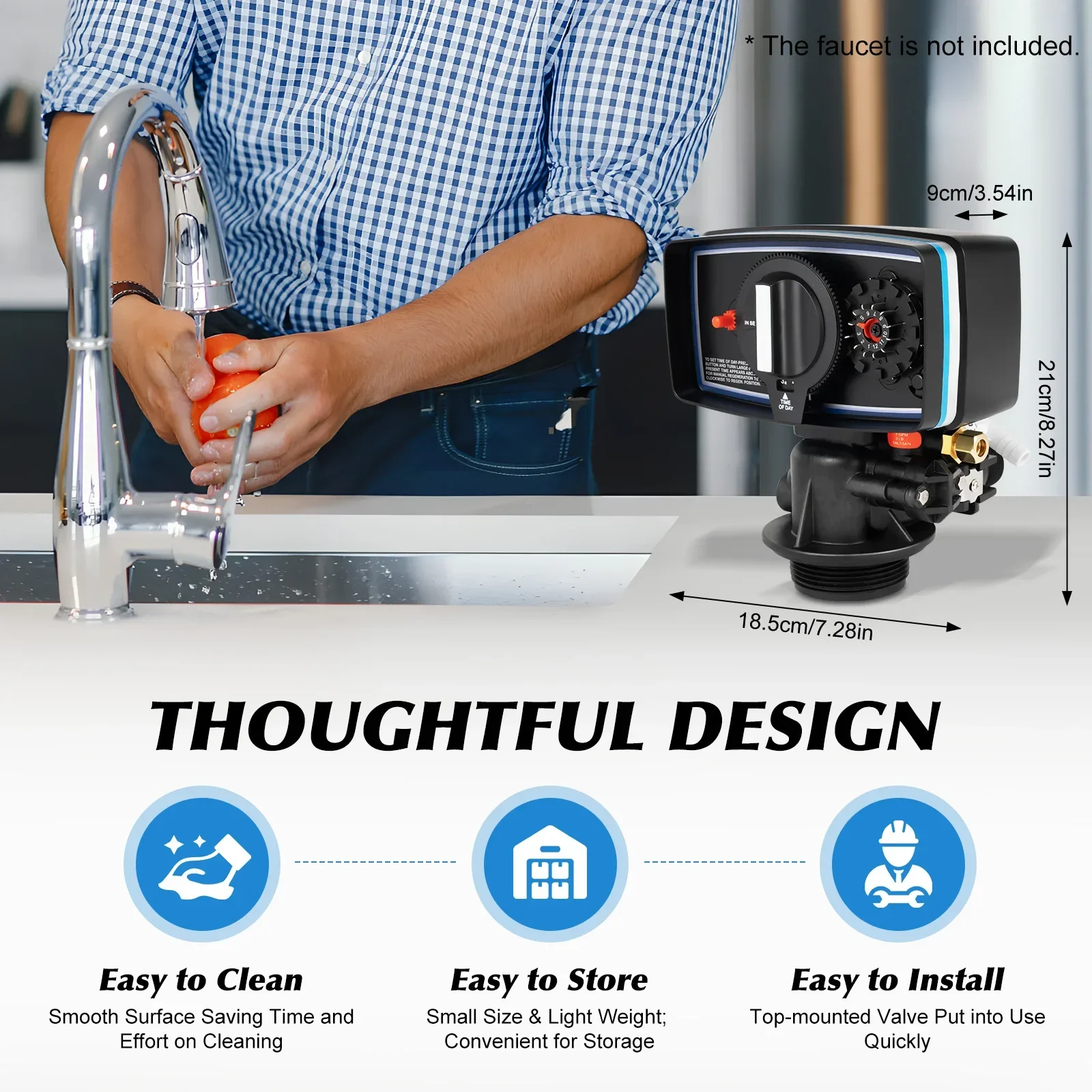 110V 12Day タイムクロックコントロールバルブ、5600 タイマー交換用軟化剤バルブ、水フィルター軟化剤用、3 ワットタイマーバルブ逆洗ヘッド