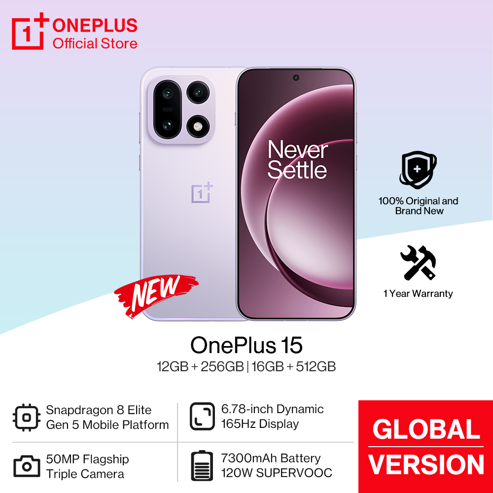 2025 新しい OnePlus 15 グローバル バージョン スマートフォン Snapdragon 8 Elite Gen 5 165Hz ディスプレイ 7300mAh バッテリー 120W SUPERVOOC 充電