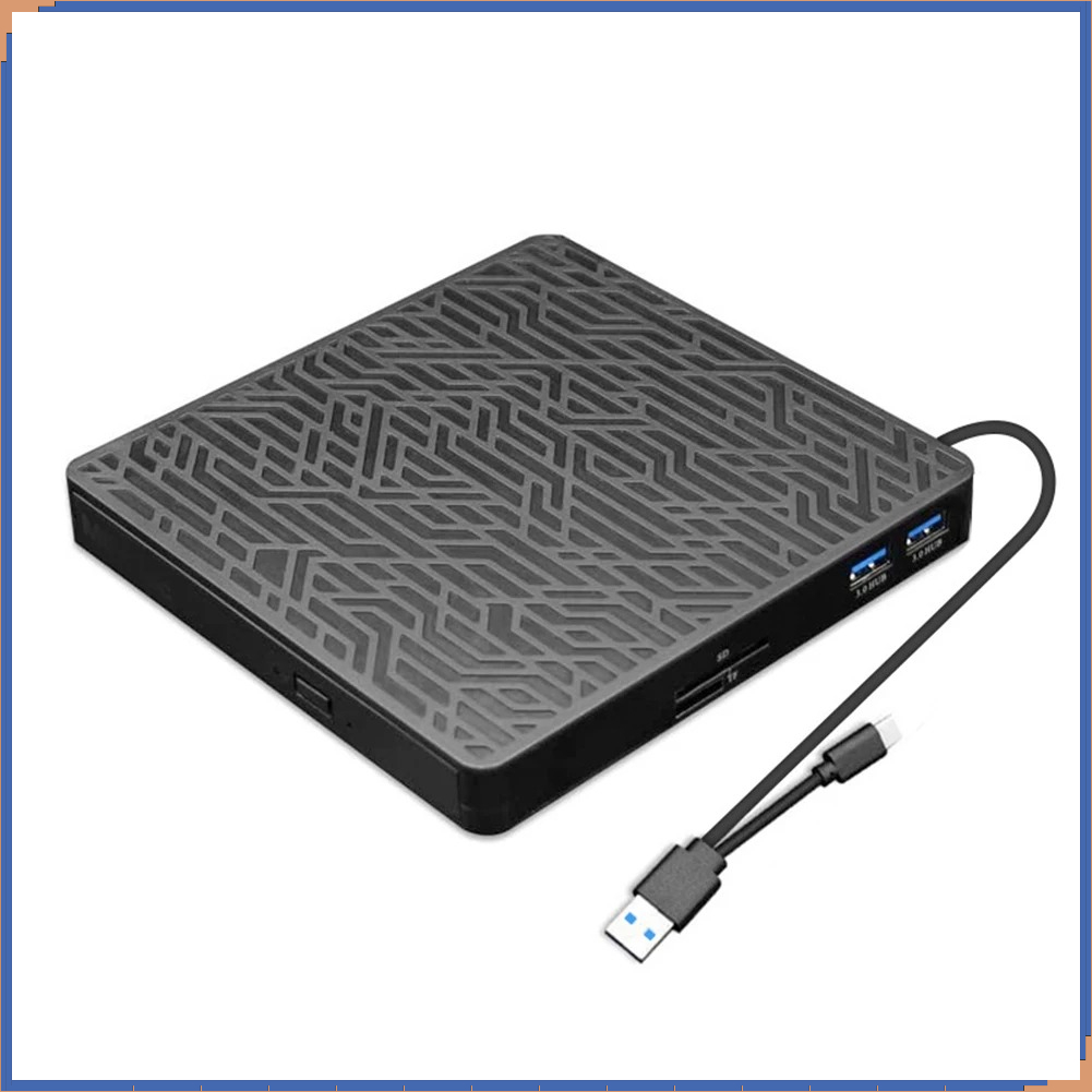 USB3.0 コンピュータ用外付け光学ドライブ 多機能ハブ DVD レコーダー CD-RW ライター バーナー SD TF USB ディスクカードリーダー