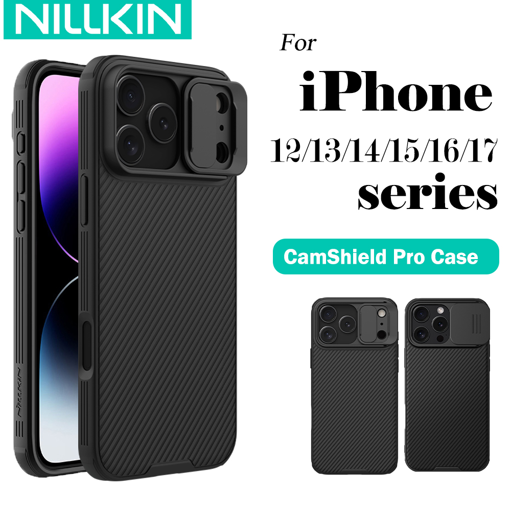 Nillkin 用 iPhone 17 プロマックス 16 プロマックス 15 プロ 14 シリーズとスライドカメラプロテクター電話カバー iPhone 16 プロ 15 プラス