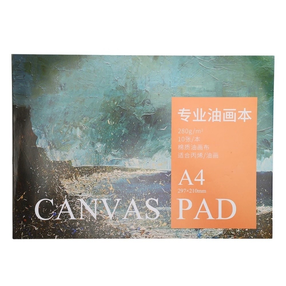 A4 サイズ A4 絵画キャンバス 8.3 x 11.7インチ フラット長方形油絵紙 綿素材 軽量絵画練習ツール