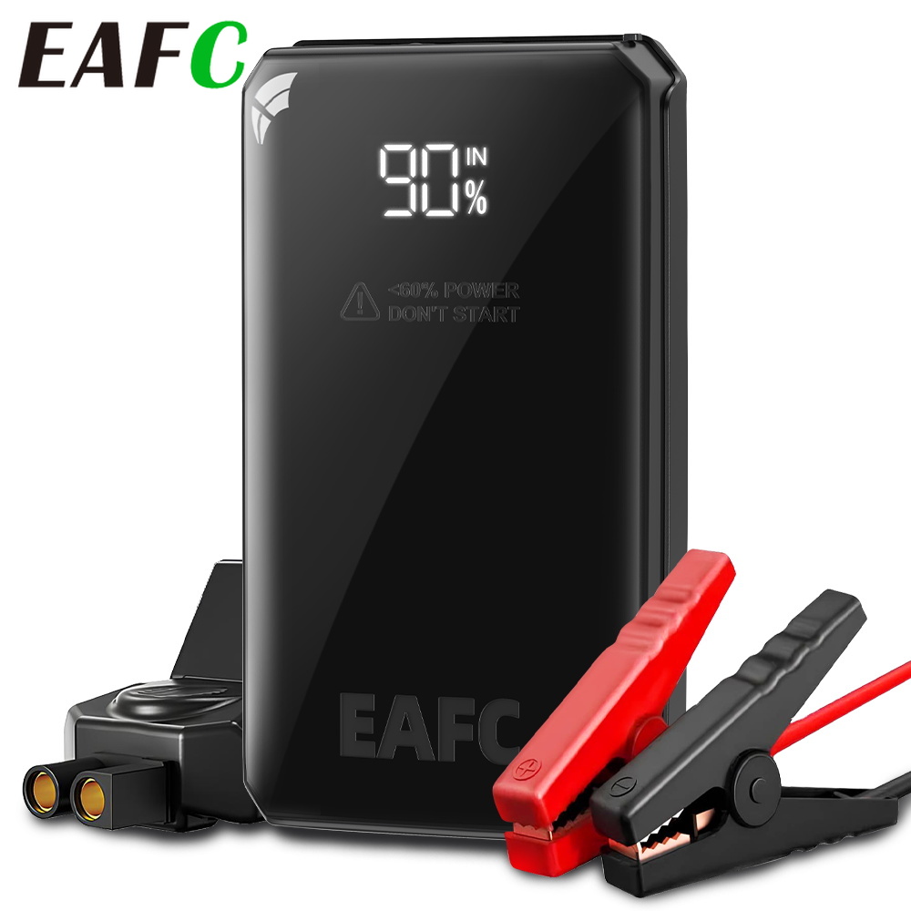 EAFC ジャンプスターター電源銀行 1000A ポータブル車のバッテリースターター 12V 車の緊急ブースタースターター始動装置 LED ライト