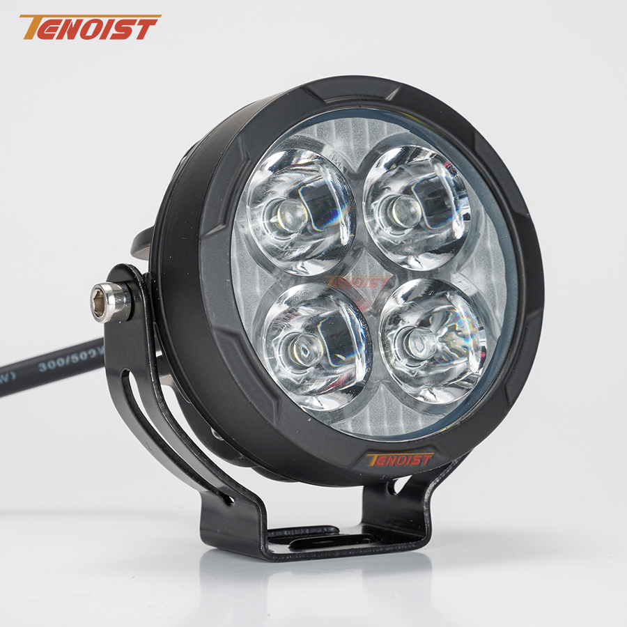 3 インチ超高輝度白黄色 LED スポット作業自動車 SUV オートバイ ATV UTV トラック バス用運転フォグランプ