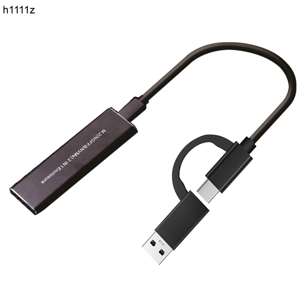 M.2 NVME SSD to USB 3.1 Case 10Gbps Dual Protocol M2 NVMe Box PCIe NGFF SATA M2 NVMe Enclosure Adapter with OTG Cable for M2 SSD