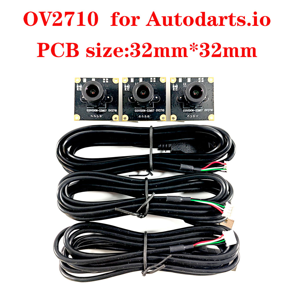 Autodarts.io OV2710 GXIVISION カメラ 3 個 2MP 100 度レンズ精度 99% 以上 30fps 1080P カメラモジュール