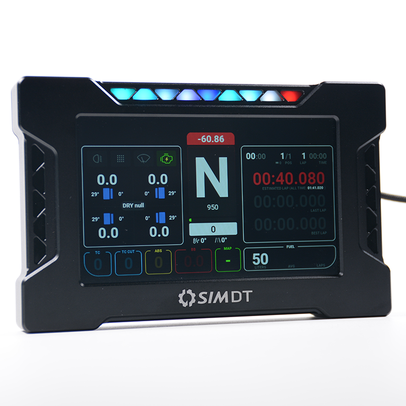 DB Pro Simracing ダッシュボード ディスプレイ 5 インチ タッチ スクリーン 19 RGB スピード ライト PC 用